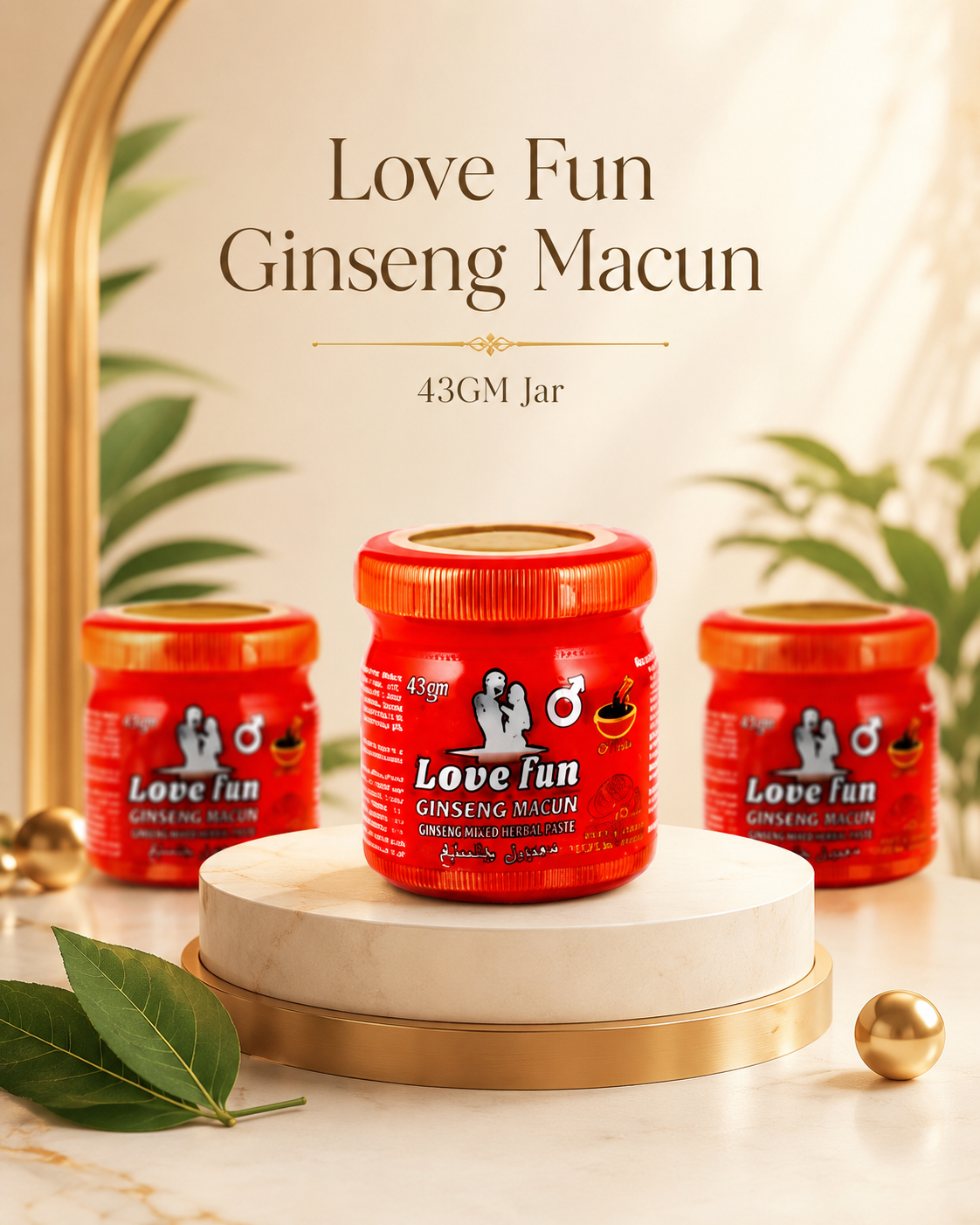 Loveable Fun Ginseng Macun  43g Jar