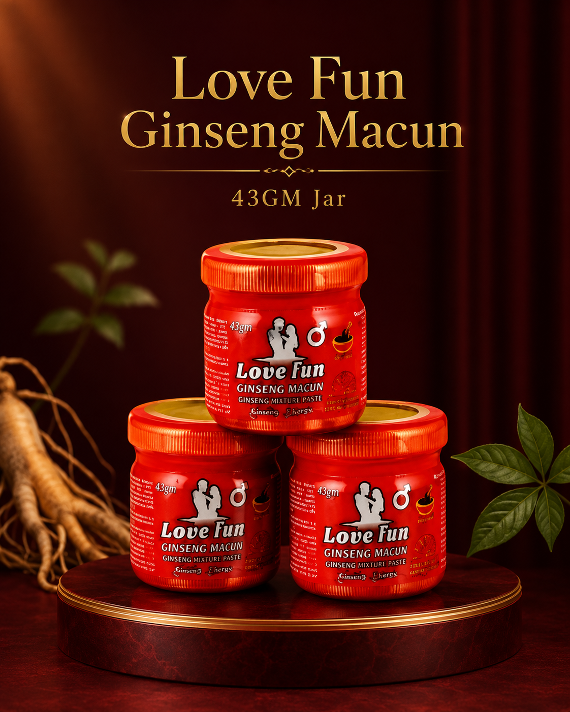Loveable Fun Ginseng Macun  43g Jar